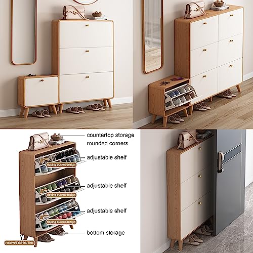 Meuble à chaussures compact pour optimiser le rangement du couloir