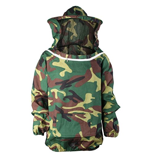 OUNONA Imker Anzug Bee Schutzkleidung mit Schleier (Camouflage) – Bild 3