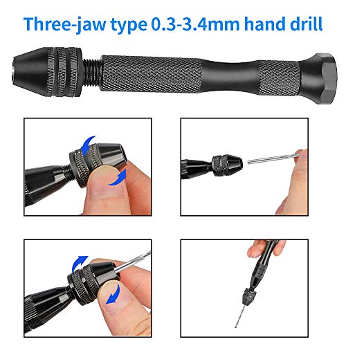 Set di punte per trapano a mano, 58 punte di