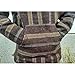 Authentic Baja Hoodie - Mexican Drug Rug - Mexican Baja Poncho - Brown/Yellow (Large)