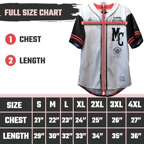 Mori Calliope x Anime Impulse Jersey de Béisbol, Streetwear Atlético Premium con Licencia Oficial, Talla Medium miniatura 5