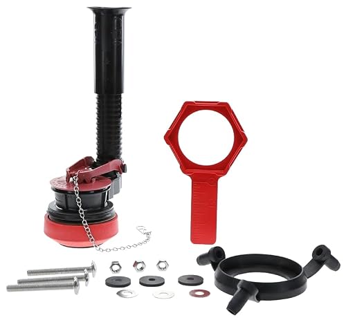 Fluidmaster K-507A-008 Universal 2-Inch Adjustable Toilet Flush Valve Repair Kit With Toilet Tool #TOP16
