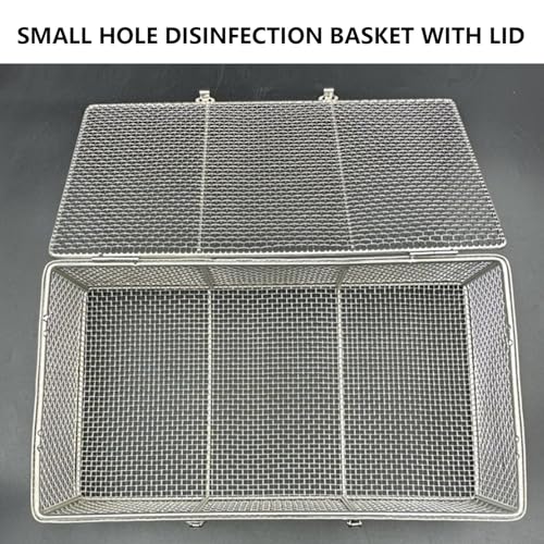 Plateau perforé thermorésistant en inox 304 pour désinfection d'instruments - 7