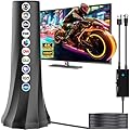 2025 TV Antenna,Digital Antennas for Smart TV 1900+ Miles Range,HD Antennas for Local Channels,Antenna Indoor Outdoor Support 8K 4K 1080p All TVs-25FT Coax Cable