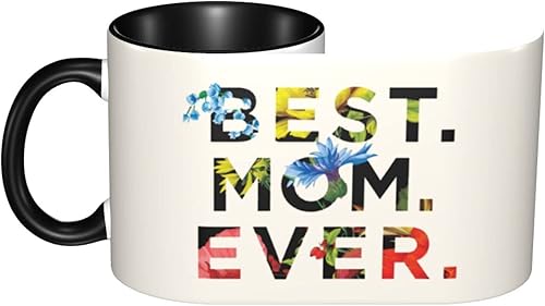 Miniatura 2 de Taza de café con texto en inglés "Best Mom Ever", tazas de té, tazas de café, taza de café de cerámica para mujeres y hombres, oficina, hogar,