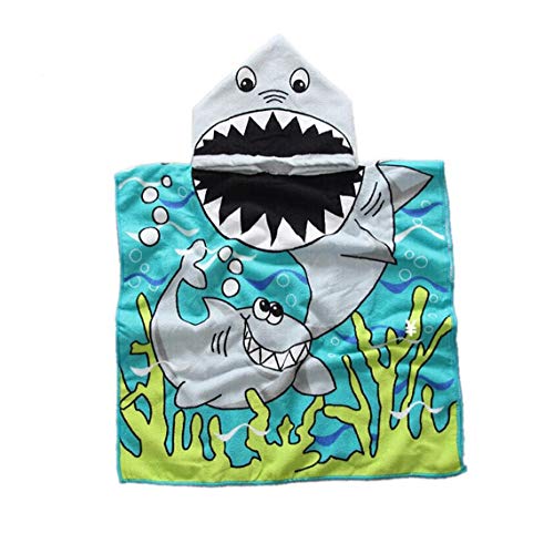 Niños Albornoz De Secado Rápido Cambio De Toallas Cambio De Animal De La Historieta Del Traje De Microfibra Niños Cómodo Poncho Surf Playa De Arena Niños Cambiando El Traje Con Capucha Tiburón Tipo