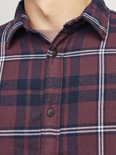 Image of Jack & Jones Men Cotton Blend Solid Regular Fit Shirt