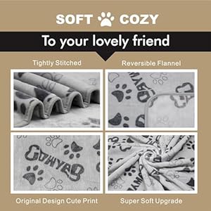 1-Pack-3-Dog-Blanket-31x41Inch-Upgraded-Dog-Cat-fleece-Blanket-Washable-Dog-Blanket-Soft-Pet-Throw-Cover-for-Kennel-Bed-Cute-Paw-Pattern-Pet-Blanket-Medium-Small-Dogs-Grey - Cucciolini Doodles 1-Pack-3-Dog-Blanket-31x41Inch-Upgraded-Dog-Cat-fleece-Blanket-Washable-Dog-Blanket-Soft-Pet-Throw-Cover-for-Kennel-Bed-Cute-Paw-Pattern-Pet-Blanket-Medium-Small-Dogs-Grey