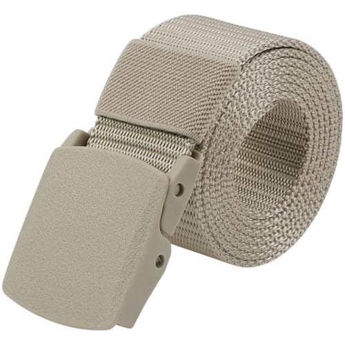 Unisex's Outdoor Belt Nylon Canvas Belts Breathable Plastic Buckle for Pants Skirts