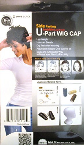 Qfitt Side Parting Invisible Lace Front U-Part Wig Cap #5016