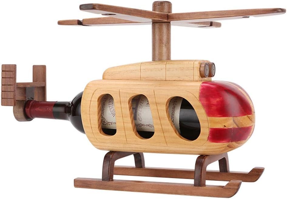 Soporte para botellas de vino de madera sólida para mesa