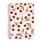 Detalles dorados en portada CUADERNO L. CHARUCA. CEREZAS BLANCO. PUNTOS.