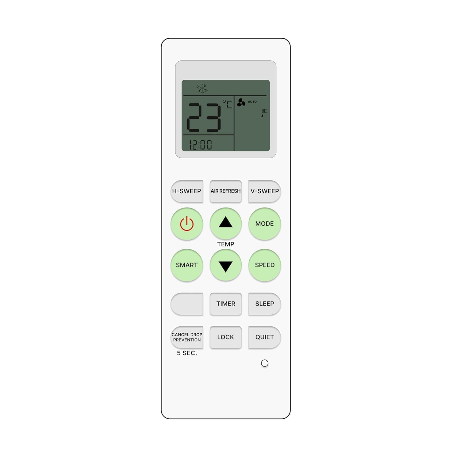 BLACKSHEEP Compatible with Voltas AC Remote for 1, 1.5, 2 ton Split/Window Air Conditioner - Please Match The Original Remote (AC 36 E)-image-2