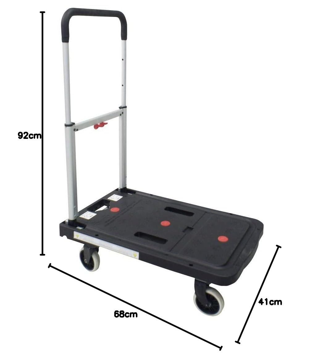 Chariot Industriel Pliable - 130 kg - Noir