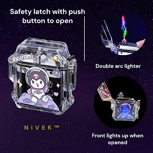 Encendedor recargable USB transparente NIVEK Kulomi miniatura 2