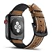 Produktbild Tasikar Armband Kompatibel mit Apple Watch Armband 38mm 40mm Leder und Flexiblem Silikon Design für Apple Watch Series 6 Series 5 Series 4 Series 3/2/1, SE (Braun)