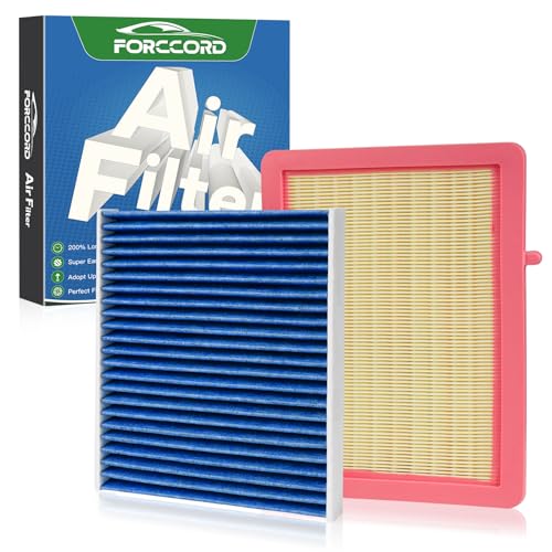 Image of Cabin & Engine Air Filter Kit for Chevrolet Chevy Equinox 2018-2025 2026 | GMC Terrain 2018-2025 2026, Replace#CF11966 CA12260, Activated Carbon Cabin Filter, Air Filter Combo Car Accessories