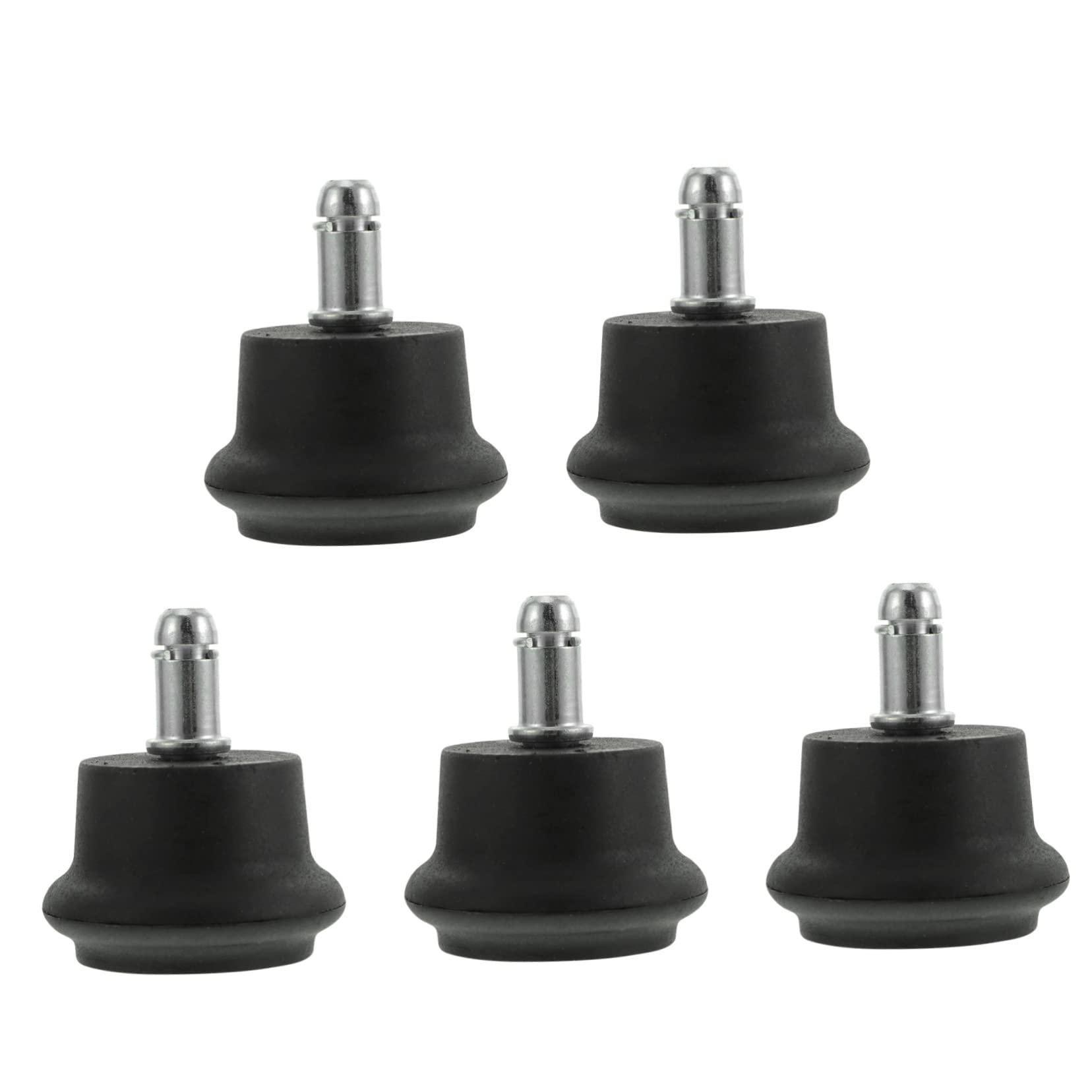 FIXOSHEE 5 piezas Ruedas Giratorias para Muebles Silenciosas Ruedas para Sillas de Oficina Casters sin Ruido para Duros y Alfombras