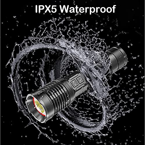 Super brillante 20000 lúmenes XHP99 LED antorcha de alta potencia USB recargable linterna táctica zoomable 5 modos impermeable antorchas de mano luz con batería 26650 para acampar senderismo emergenci
