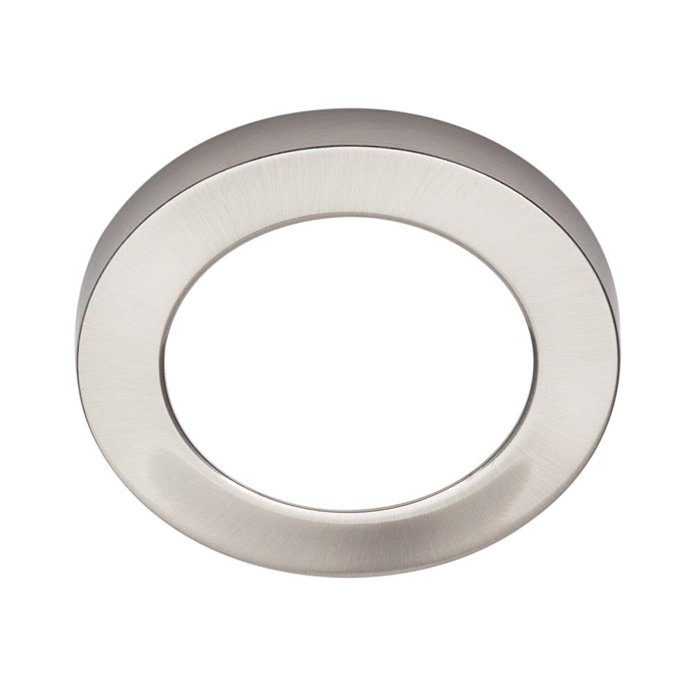 Litecraft Satin Nickel, White Darly Small Flush Ceiling Or Wall Light Integrated Led - (6 Watt, Satin Nickel)