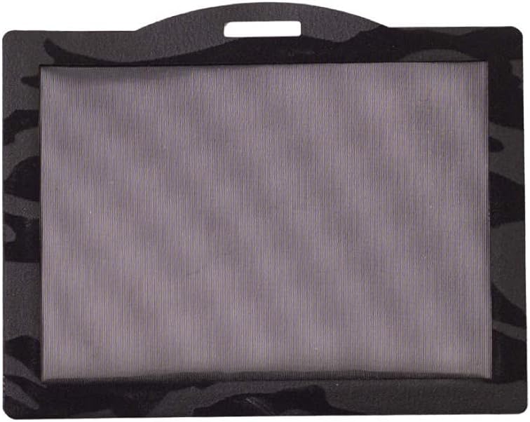 ID Badge & Vaccination Card Holder, Water Resistant ID Card Holder, Fancy Vegan Lightweight Card Holder for Medical Card (Black Zebra)