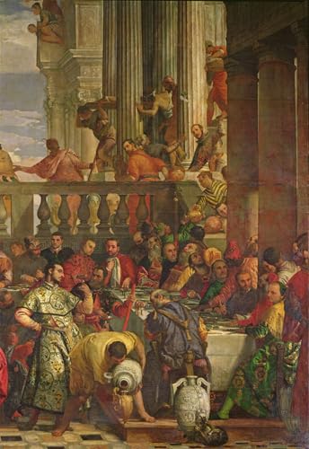 Toile les noces de Cana de Paolo Veronese pour créer un décor de musée unique dans votre salon