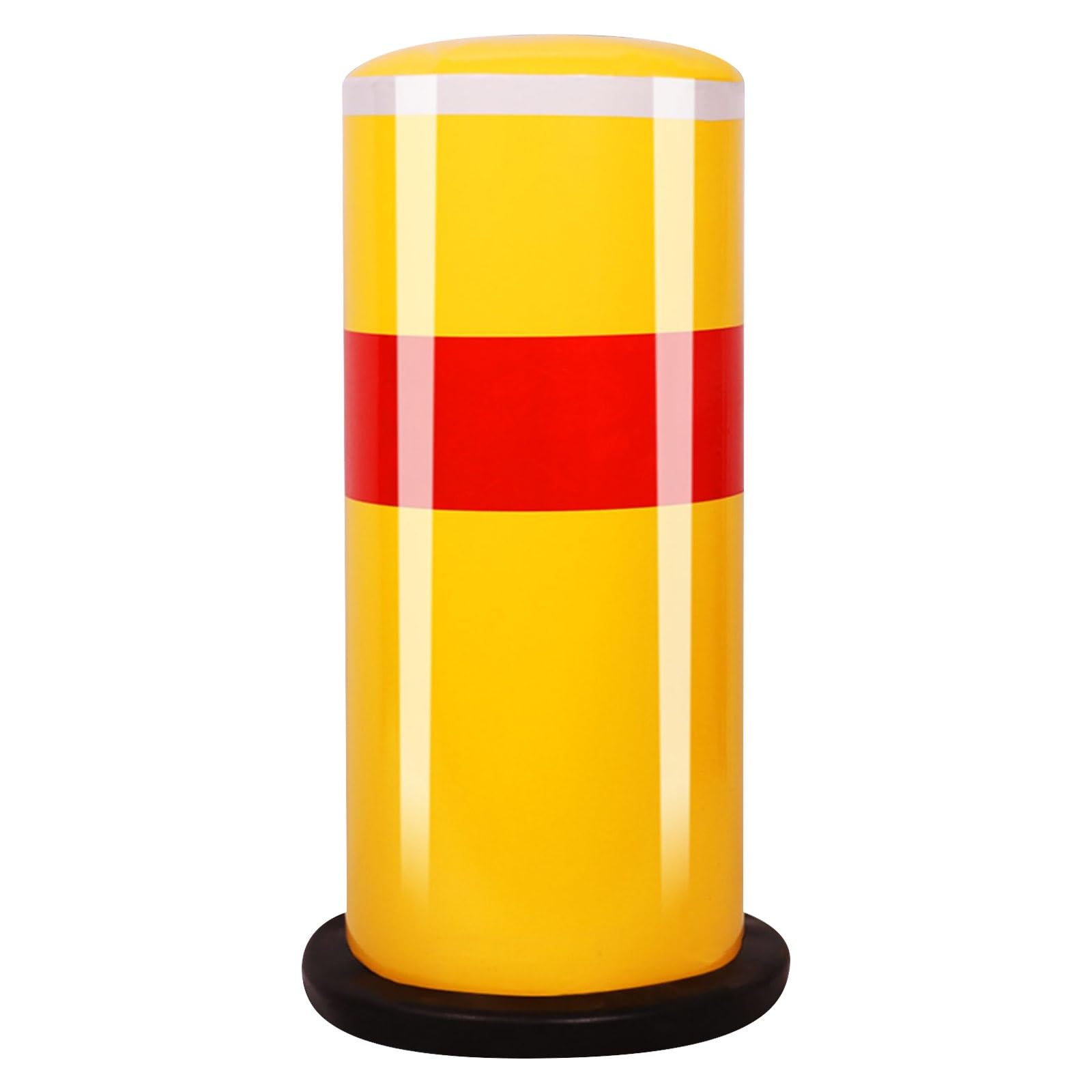 Bolardo de Seguridad, bolardos metálicos para estacionamiento, Columna de Advertencia de Seguridad, bolardo de tráfico metálico con Recubrimiento de Polvo Amarillo, Poste