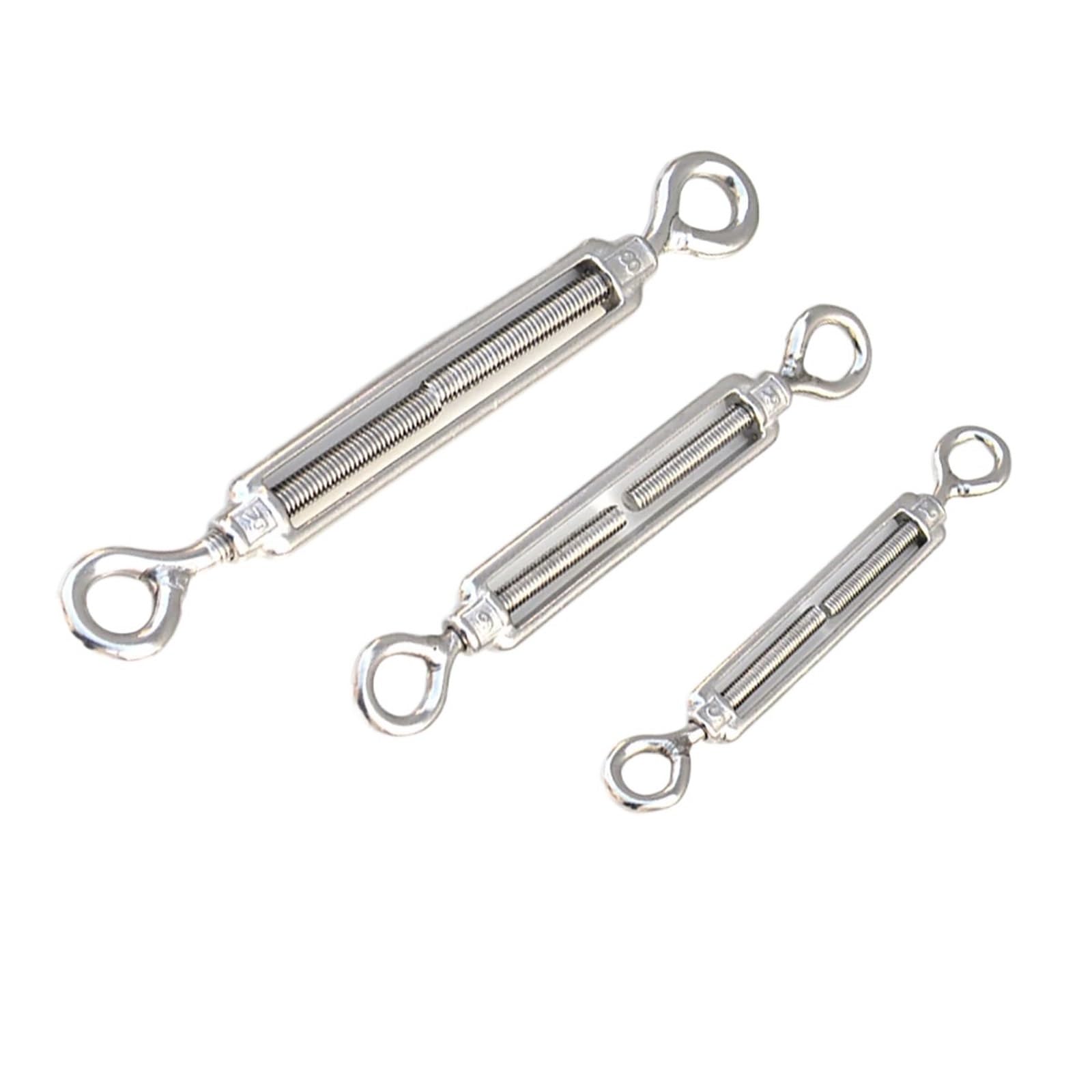 Tensor de tensión Cuerda Alambre, Tensor Ojo y M4-M14 Acero Inoxidable 316, 10 Uds(M12)