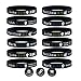 (12-pack) New Testament Bible Bracelets with Scripture Verses from the Four Gospels - Wholesale Bulk Pack of Silicone Rubber Wrist Bands - Religious Christian Gifts for Men Women Teens