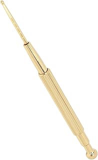Facial Reflexology Massage Tool, Manual Acupuncture Pen Retractable Acupuncture Pen, Double Headed Spring Loaded Ear and Body Point Probe Pen
