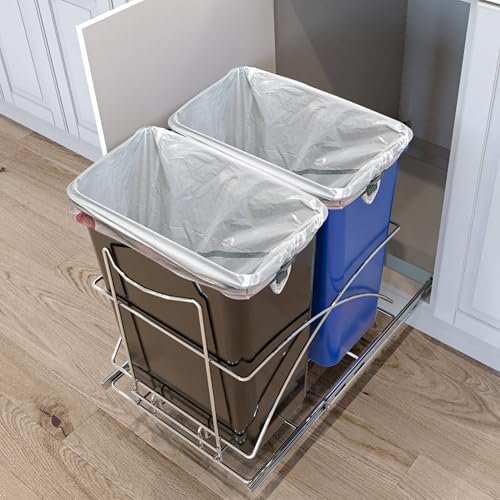 Caneca de basura para cocina de 15 galones Home Zone Living miniatura 6