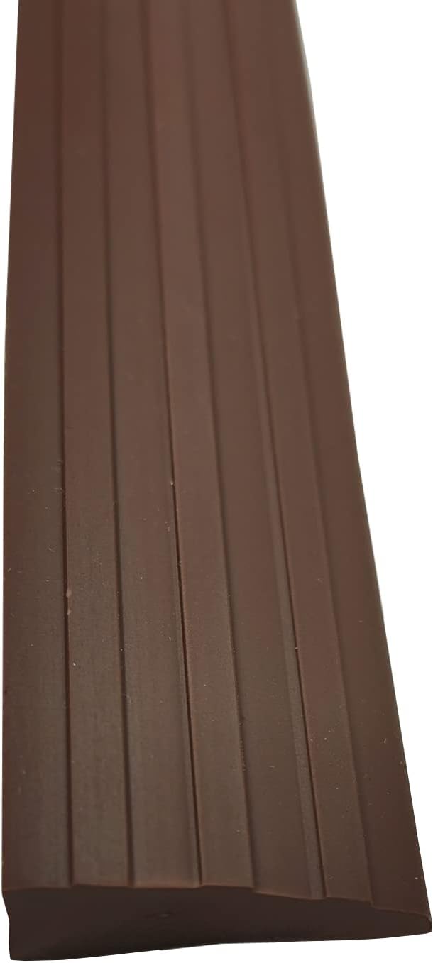 ZZLQIAN PVC Rubber Solid Non-Slip Ramp Threshold Reducer-Wheelchair Threshold Transition Strip-Butt Up Threshold-Moldings Trim-for Doorways Floor Tile Edge Wheelchair Scooter 3pack(32×3×1cm) Brown