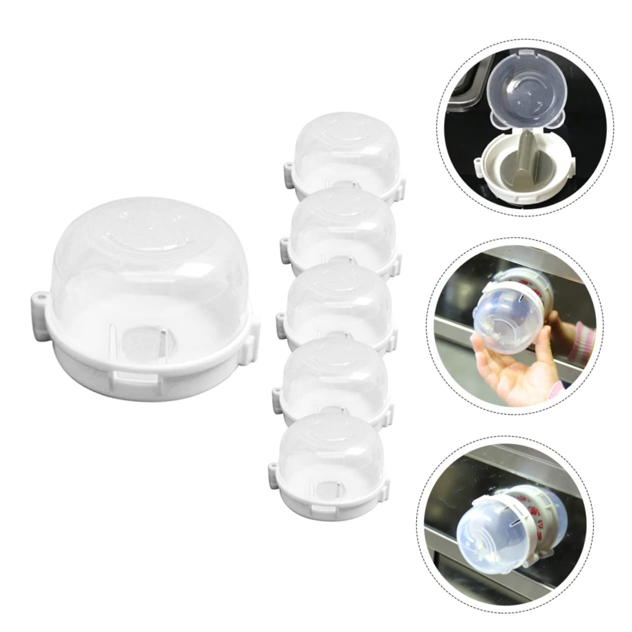 6pcs Stove Knob Covers Gas Stove Safety Knob Protectors Kitchen Safety Guards