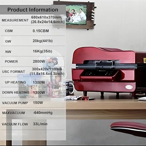 Máquina de sublimación 3D multifunción para transfer miniatura 7