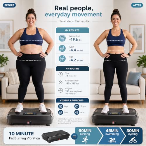 POWERFUEL Full Body Vibration Plate Exercise Machine for Lymphatic Drainage - image 4