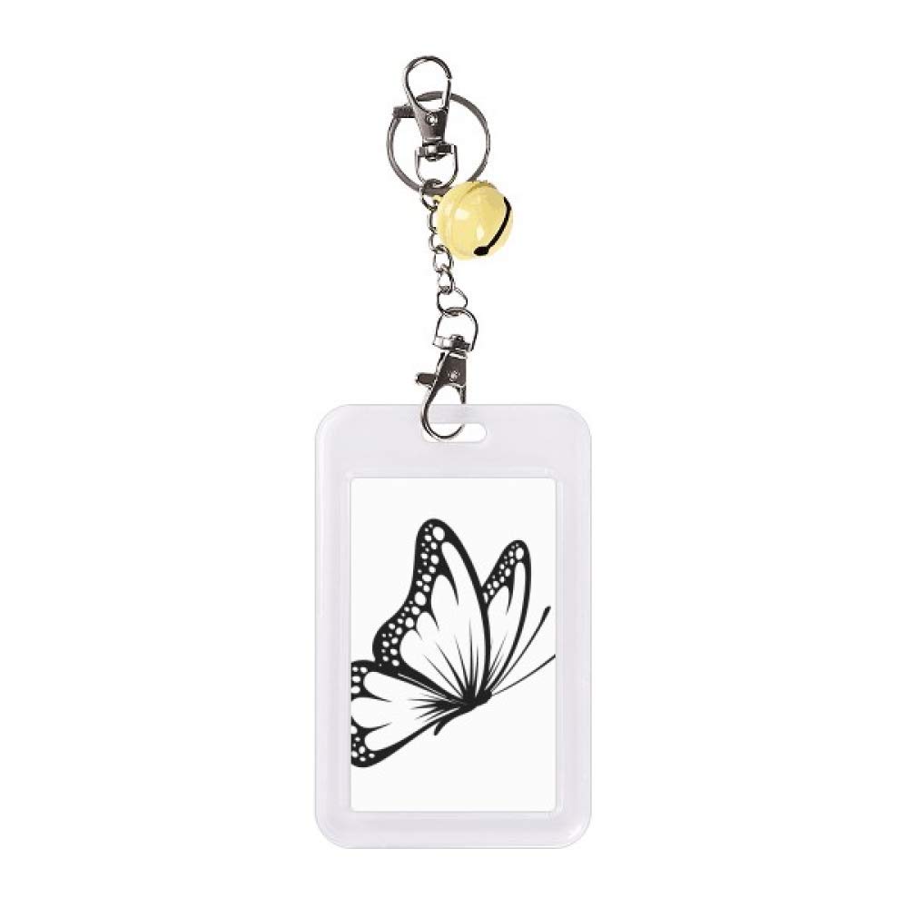 Pochette carte crédit résistant usure étui papillon noir jaune - 5