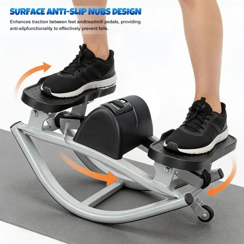 Rock Stepper Side to Side, with Digital Display, Workout Machine for Legs & Glutes,Side Stepper, Mini Stepper for Home, Apartment and Dormitory Use Home Workout The Rock Stepper