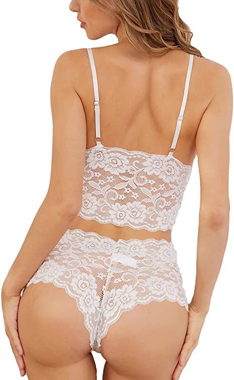 Image of Women Baby Doll Dress Nightwear, Designer Lace Transparent Net Western Dress Sexy wear for Nights
