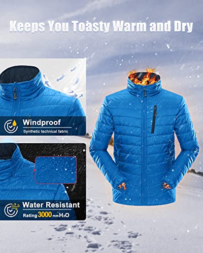 Image of 33,000ft Men's Puffer Jacket Lightweight Packable Insulated Winter Coat