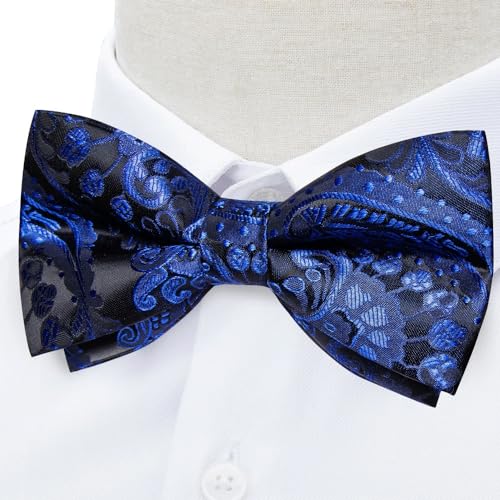 Corbata de moño para hombre para bodas y fiestas miniatura 3