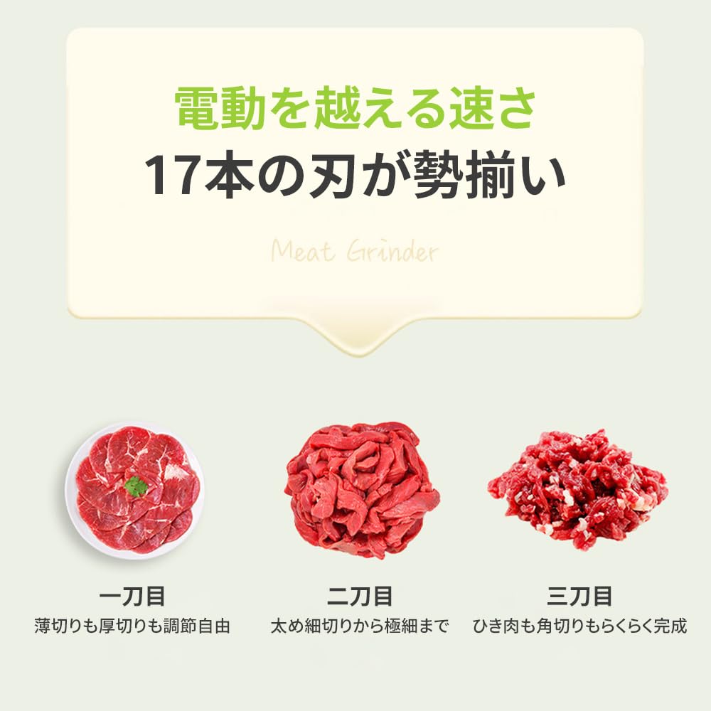 Amazon | Zoriva 肉 スライサー 手動 小型 千切りスライサー