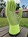 6 Pairs Hi-Vis PVC Coated Work Gloves, Large Size, Non-Slip Durable Breathable Safety Gloves, Fluorescent Orange/Lime Green/Yellow (2 Pairs Each Color) Multi-Purpose Labor Protection