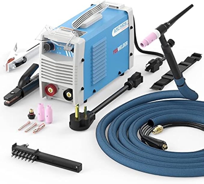 YESWELDER Stick Welder/Lift TIG with Lift TIG Torch,145A 110/220V Welding Machine with Digital Display Hot Start IGBT Inverter ARC MMA Welder