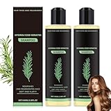 2 Stück Rosmarin Shampoo für Haarwachstum, Natürliches verdickendes und stärkendes Shampoo für Männer & Frauen, Volumen-Spender für dünnes, trockenes und geschädigtes Haar Hair Growth Shampoos