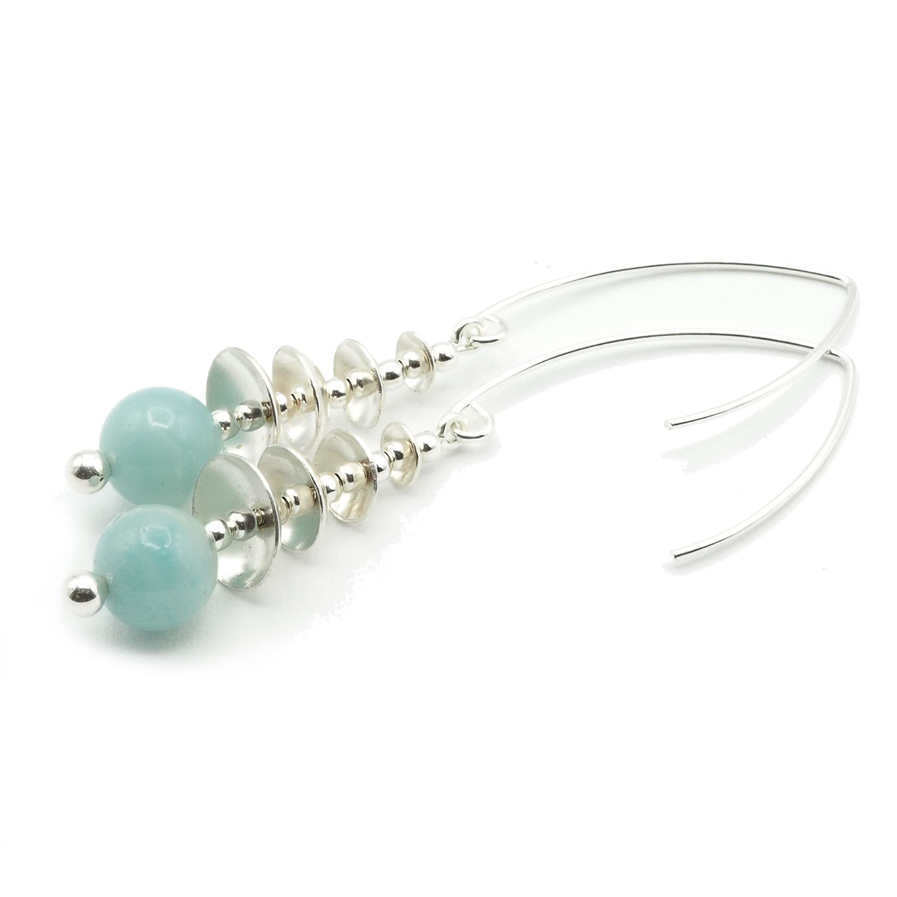 Pendientes Amazonita y Plata 925