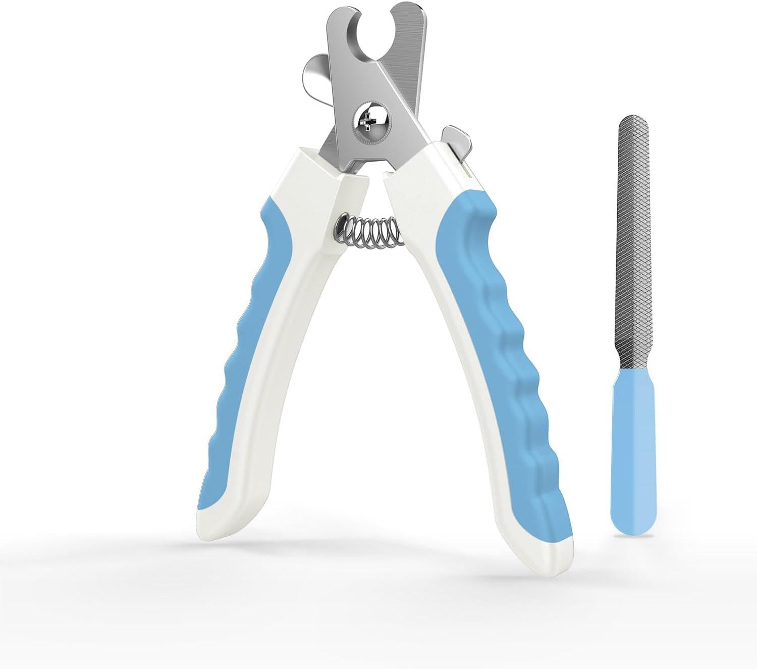 SAHENITEANA Dog Nail Clippers, Professional Claw Trimmers with Safety Guard for Large Breed Dog & Cat to Avoid Over Cutting, Grooming Tool with Quick Sensor and Razor Sharp Blades and Dog Nail File