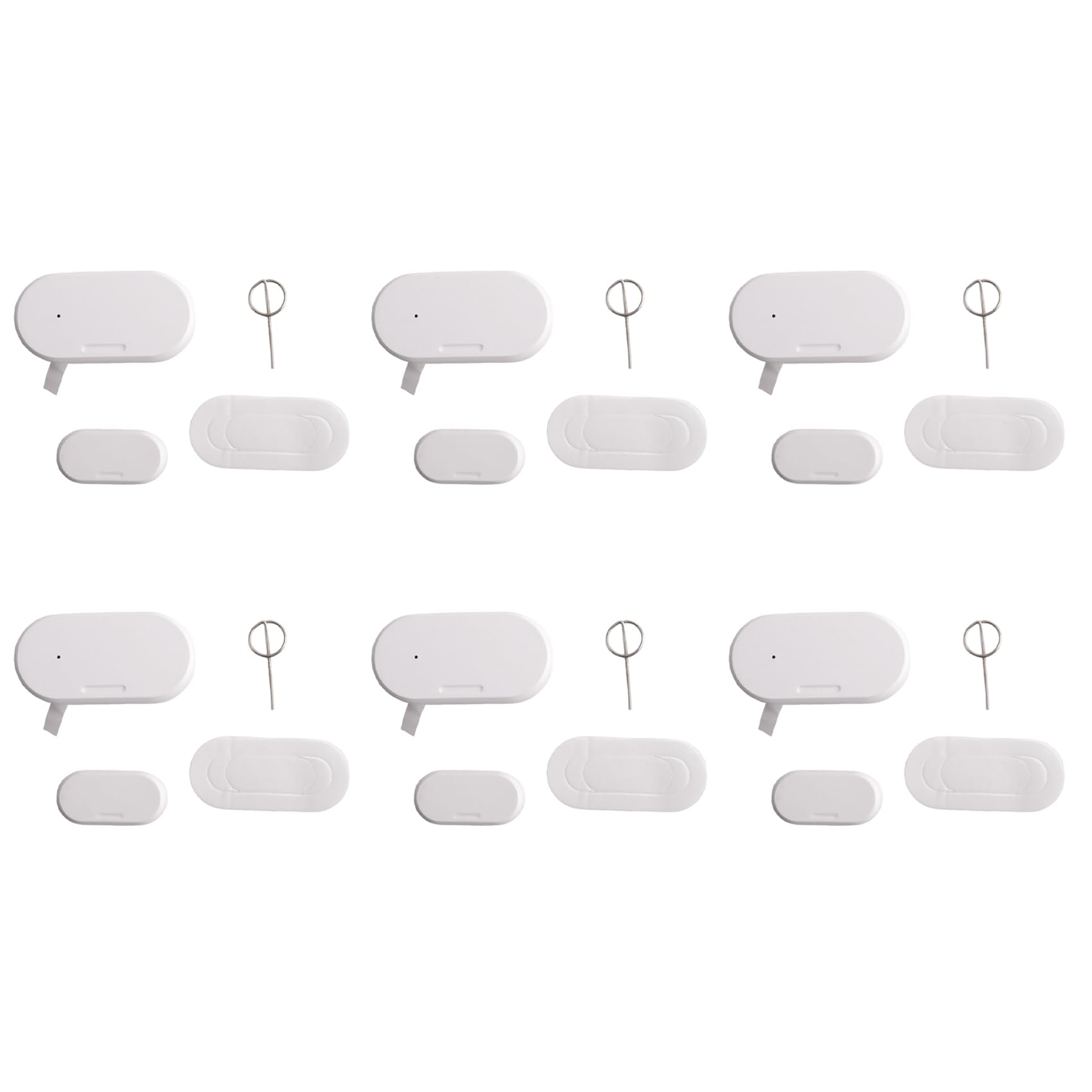 Jnchdghwa White Tuya Zigbee 3.0 Smart Contact Detectors Security Gate Door Window Sensor Transducer Smart Life Home(6Pcs)