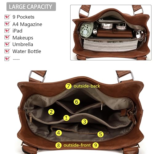 Image of Crossbody Bags for Women Large Hobo Purse Shoulder Handbag Wallet Set 2PCS | Soft PU Leather,Total 9 Pockets,Large Capacity,with a Spacious Functional Wallet,Detachable Shoulder Strap,Stylish Design