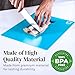 4 Piece Flexible Plastic Cutting Boards For Kitchen, BPA Free Plastic Cutting Mats For Kitchen - Extra Thick Chopping Mats - Each Board Mat Color Coded With Food Icons - Non Slip Back Dishwasher Safe