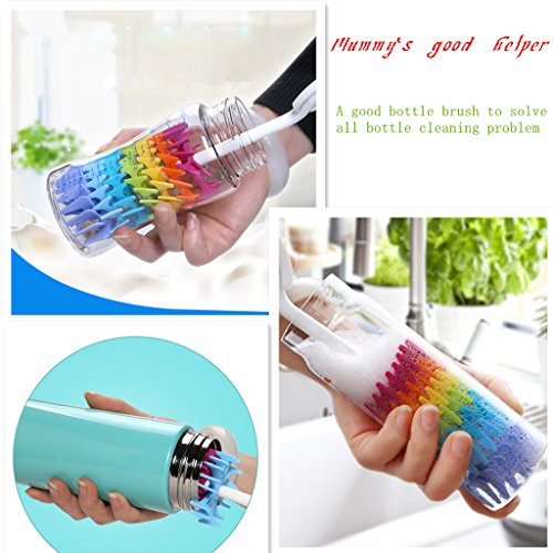 Bottle Brush CleanerBaby Milk Bottle Cleaner Soft Silicone Bottle